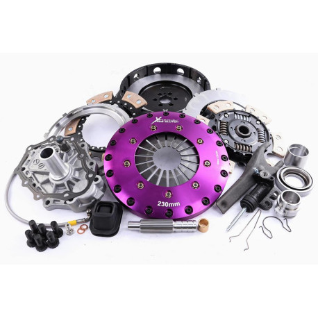 Spojky a zotrvačníky Xtreme KNI23582-2B Xtreme Performance 230mm Sprung Ceramic Twin Plate Clutch Kit Incl Flywheel 1000Nm | race-shop.sk