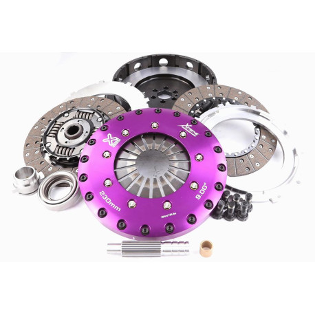 Spojky a zotrvačníky Xtreme KNI23530-2A Xtreme Performance 230mm Sprung hub Organic Twin Plate Clutch Kit Incl Flywheel 1000Nm | race-shop.sk