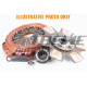 Spojky a zotrvačníky Xtreme KMI25009-1B Clutch Kit Xtreme Outback Heavy Duty Sprung Ceramic 680Nm 1150KG | race-shop.sk