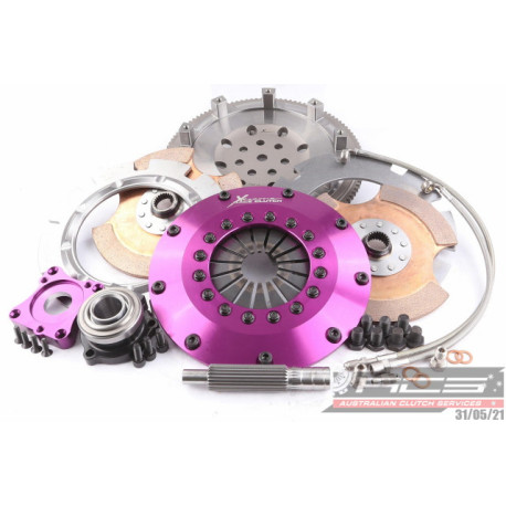 Spojky a zotrvačníky Xtreme KMI20682-2E Xtreme Performance 200mm Rigid Ceramic Twin Plate Clutch Kit Incl Flywheel & CSC 1200Nm | race-shop.sk
