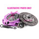 Spojky a zotrvačníky Xtreme KMI19003-1A Clutch Kit Xtreme Performance Heavy Duty Organic 190Nm 560kg (40%) | race-shop.sk