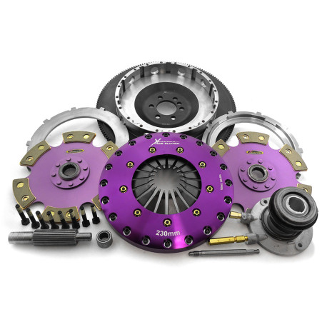 Spojky a zotrvačníky Xtreme KGM23630-2E Xtreme Performance 230mm Rigid Ceramic Twin Plate Clutch Kit Incl Flywheel & CSC 1800Nm | race-shop.sk