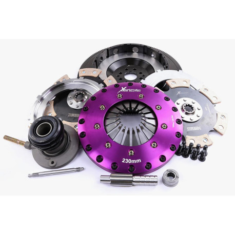 Spojky a zotrvačníky Xtreme KFD23645-2E Xtreme Performance 230mm Rigid Ceramic Twin Plate Clutch Kit Incl Flywheel & CSC 1800Nm | race-shop.sk