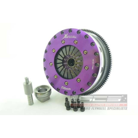Spojky a zotrvačníky Xtreme KBM23596-2E Xtreme Performance 230mm Rigid Ceramic Twin Plate Clutch Kit Incl Flywheel 1800Nm | race-shop.sk