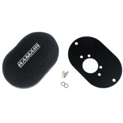 RAMAIR domed carb air filter with baseplate to fit SU HS6 (Mini Offset)