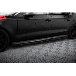 MAXTON DESIGN Street Pro difúzory prahov + klapky pre Audi A7 RS7 Look C7, čierna