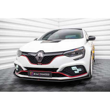 Body kit a vizuálne doplnky Predný splitter Street Pro Renault Megane RS Mk4 (čierna-červená) | race-shop.sk