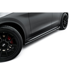 MAXTON DESIGN difúzory prahov pre Alfa Romeo Stelvio Mk1, lesklá čierna, V2