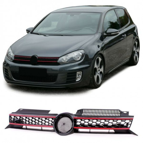 Bazár Sport mriežka čierna červená pre VW Golf 6 taktiež GTI 08-132 POŠKODENÉ | race-shop.sk