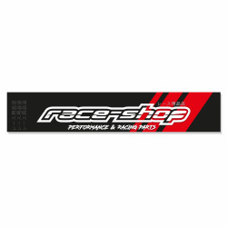 Nálepka race-shop na čelné okno