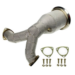 Downpipe with heat shield for Audi S5 F5, EA839 motor, 2016+