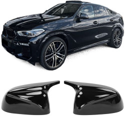 Kryty spätných zrkadiel, čierne lesklé, náhrada vhodná pre BMW X5 G05