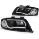 Osvetlenie PREDNÉ SVETLÁ TUBE LIGHT ČIERNA pre AUDI A6 05.97-05.01 | race-shop.sk
