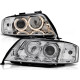Osvetlenie SVETLOMETY ANGEL EYES CHRÓMOVÉ pre AUDI A6 05.97-09.99 | race-shop.sk