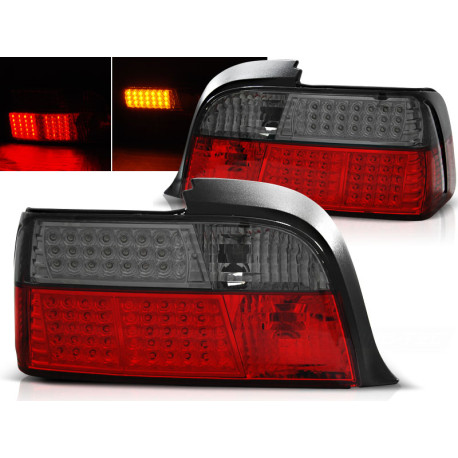 Osvetlenie LED ZADNÉ SVETLÁ ČERVENÁ DYMOVÁ pre BMW E36 12.90-08.99 COUPE | race-shop.sk