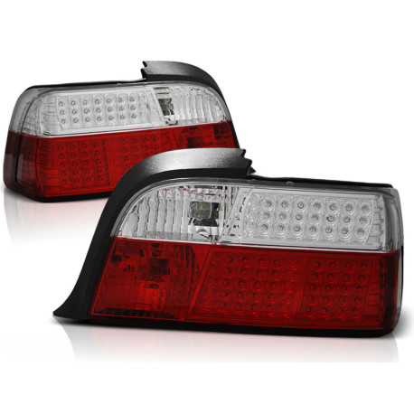Osvetlenie LED ZADNÉ SVETLÁ ČERVENO-BIELE pre BMW E36 12.90-08.99 COUPE | race-shop.sk