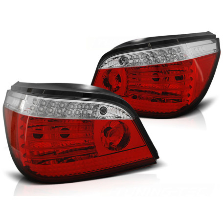 Osvetlenie LED ZADNÉ SVETLÁ ČERVENO-BIELE SEQ pre BMW E60 07.03-07 | race-shop.sk