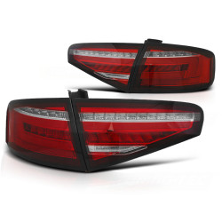 LED PÁS ZADNÉ SVETLÁ ČERVENO BIELE SEQ pre AUDI A4 B8 12-15 SEDAN OEM LED