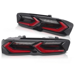LED ZADNÉ SVETLÁ ČERVENÉ ČIERNE vhodné pre CHEVROLET CAMARO 19-23