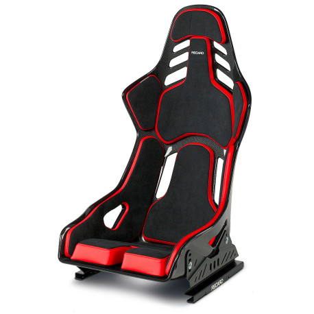 Športové sedačky Bez FIA homologizácie Racing seat RECARO Podium CF - Alcantra Black / Leather Red | race-shop.sk