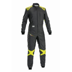 FIA pretekárska kombinéza OMP ONE EVO Air, sivá/fluo/žltá