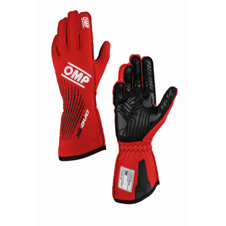 Rukavice FIA pretekárske rukavice OMP ONE EVO FX my2026 (vonkajšie šitie), červená | race-shop.sk