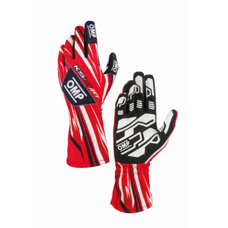 Rukavice Pretekárske rukavice OMP KS-4 ART my2026 (vnútorné švy), červená/biela | race-shop.sk