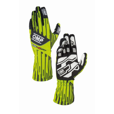 Rukavice Závodné rukavice OMP KS-4 ART my2026 (vnútorné švy), fluo žltá/čierna | race-shop.sk