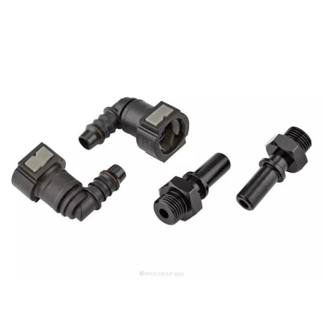 Plastové spojky na hadice Ryco PCV Lightweight Hose Joiner – 90° Elbow (12 mm to 16 mm) RFA232 | race-shop.sk