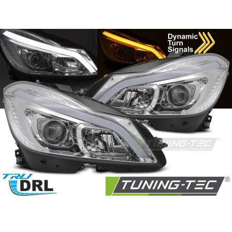 Osvetlenie Predné svetlá LEDchrómovéSEQ DRL pre MERCEDES W204 11-14 | race-shop.sk
