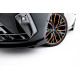 Body kit a vizuálne doplnky Street Pro Predný splitter Cupra Leon ST / Hatchback Mk1 Facelift (čierna-červená + lesklé klapky) | race-shop.sk