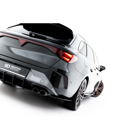 Body kit a vizuálne doplnky Street Pro Zadné Bočné Splittery Cupra Leon ST Mk1 Facelift (Čierna-Červená) | race-shop.sk