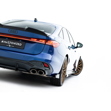 Body kit a vizuálne doplnky Street Pro zadné bočné splitterové splittre pre prahy Audi S5 Sedan / Avant B10 (čierne + lesklé klapky) | race-shop.sk