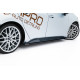 Body kit a vizuálne doplnky Street Pro Bočné difúzory prahov + Klapky Cupra Born Mk1 (Čierno-červené + Lesklé klapky) | race-shop.sk