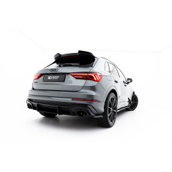 Street Pro Zadný difúzor Audi RSQ3 Sportback / SUV F3 (čierna-červená)