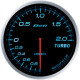 DEFI ADVANCE gauge, boost pressure 0 - 2 BAR, blue
