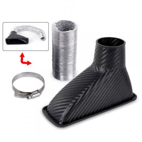 Univerzálne RACES Universal air intake duct (Square) - Carbon look | race-shop.sk