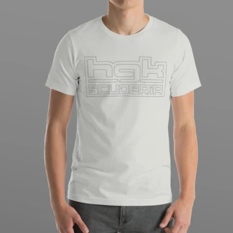 Tričká HGK t-shirt SCUDERIA front print, light grey | race-shop.sk
