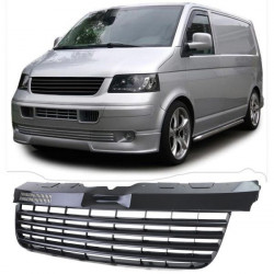 Maska chladiča bez loga čierna lesklá vhodné pre VW Bus T5 03-09 Transporter POŠKODENÉ
