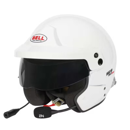 Otvorené prilby Prilba BELL MAG-10 RALLY SPORT, biela (HANS) | race-shop.sk