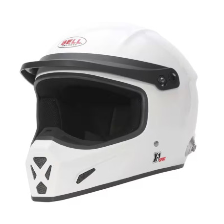 Uzatvorené prilby Helmet BELL X-1 SPORT, white (HANS) | race-shop.sk