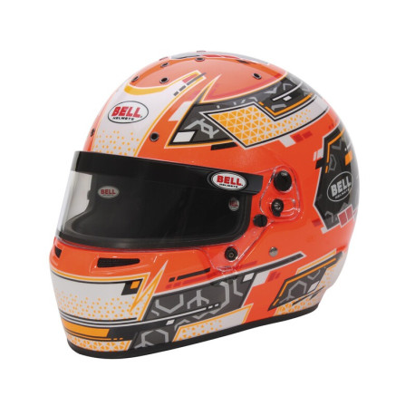Uzatvorené prilby Kartingová prilba BELL RS7-K PRO STAMINA, antracitová/oranžová | race-shop.sk