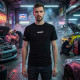 Tričká Tričko RACES RS, čierna | race-shop.sk