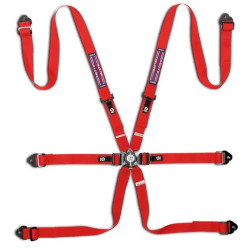 FIA 6 point safety belts SPARCO Martini Racing COMPETITION H-2 PD my2026, red