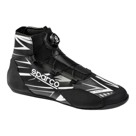Topánky FIA kartingové topánky Sparco K-RAPID (vodeodolné), čierna/biela | race-shop.sk