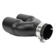 S dvoma výstupmi Koncovka výfuku RACES INOX 2x76mm, vstup 51mm - matná | race-shop.sk
