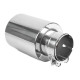 S jedným výstupom Koncovka výfuku RACES INOX 101mm, vstup 63mm - Lesklá | race-shop.sk