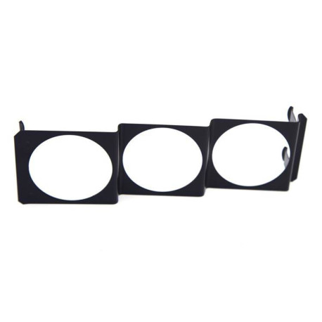 Držiaky budíkov univerzálne Držiak 3 budíkov 52mm na montáž miesto rádia 1 DIN | race-shop.sk