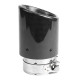 S jedným výstupom Koncovka výfuku RACES CARBON 101mm, vstup 63.5mm - Lesklá | race-shop.sk