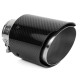 S jedným výstupom Koncovka výfuku RACES CARBON 101mm, vstup 51mm - Lesklá | race-shop.sk